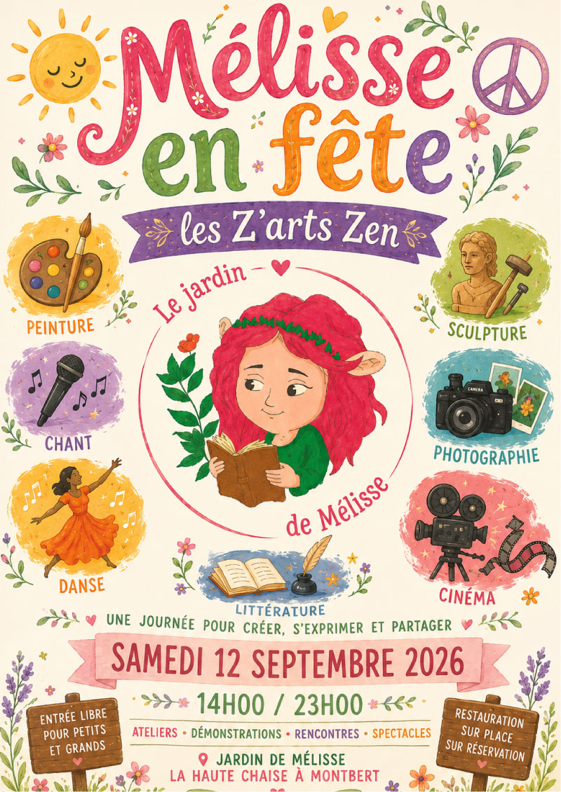 melisse en fete samedi 12 septembre les zarts zen montbert 44